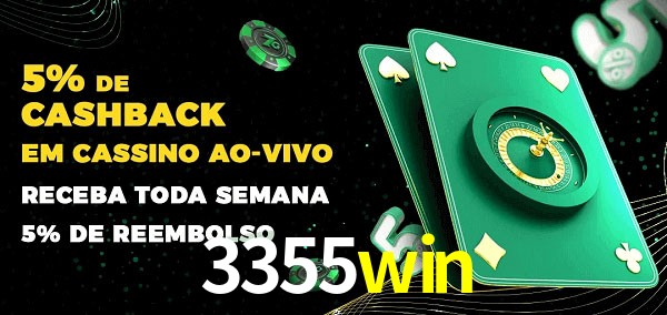 Promoções do cassino ao Vivo 3355win